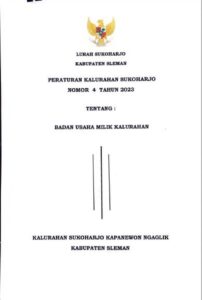 Perkal Sukoharjo Nomor 4 tahun 2023 tentang BUMKal SUKMA
