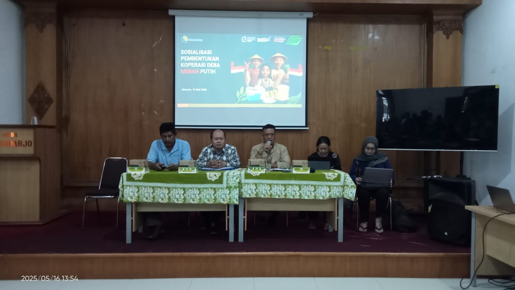 KALURAHAN SUKOHARJO MELAKSANAKAN PRAMUSKAL KOPERASI MERAH PUTIH