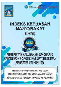 Indeks Kepuasa Masyarakat Kalurahan Sukoharjo Semester I 2026
