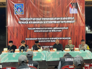 Kegiatan Penguatan dan Peningkatan Kapasitas Tenaga Keamanan/Ketertiban Satlinmas Kalurahan Sukoharjo