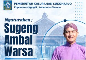 Pemerintah Kalurahan Sukoharjo ngaturaken sugeng ambal warsa kaping 45 dhumateng KPH H. Yudanegara, Ph.D